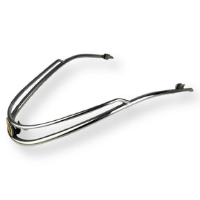 Scomadi TL TT 125-200 Front Bumper Bar Curved Trim Panther Badge - Polished Stainless Steel