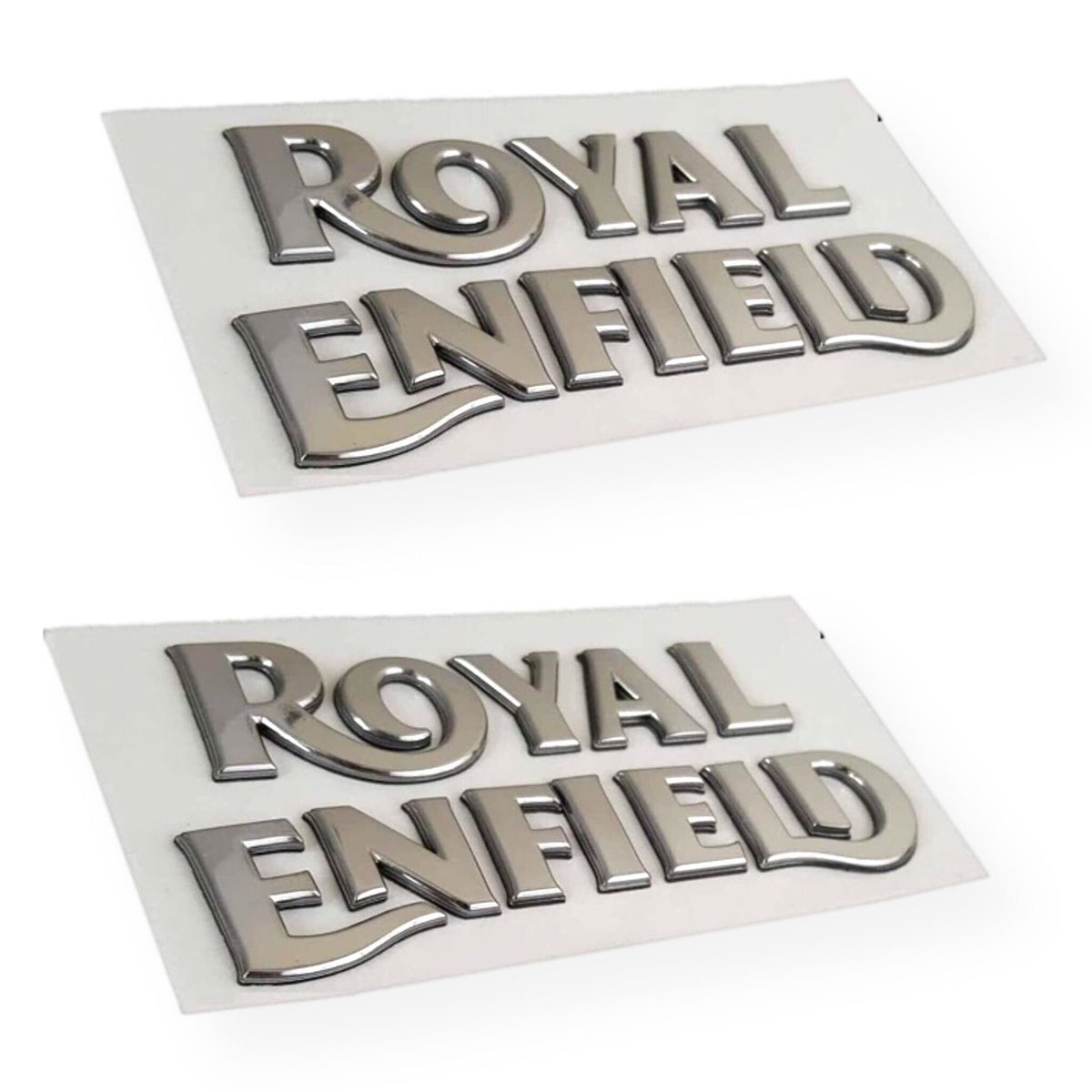 Royal Enfield Fuel Tank Monogram Set - Chrome