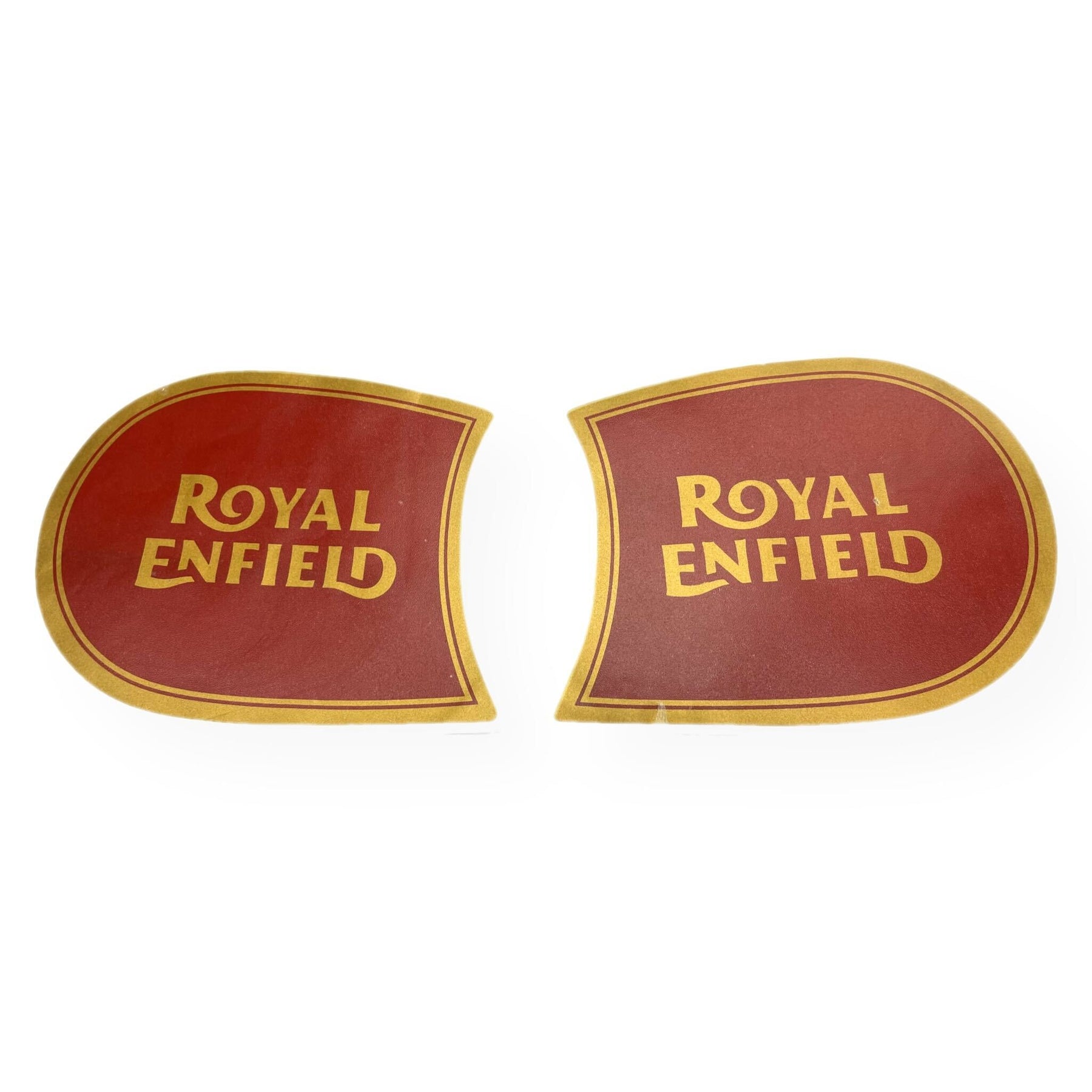 Royal Enfield Fuel Tank & Tool Box Sticker Set - Red & Gold