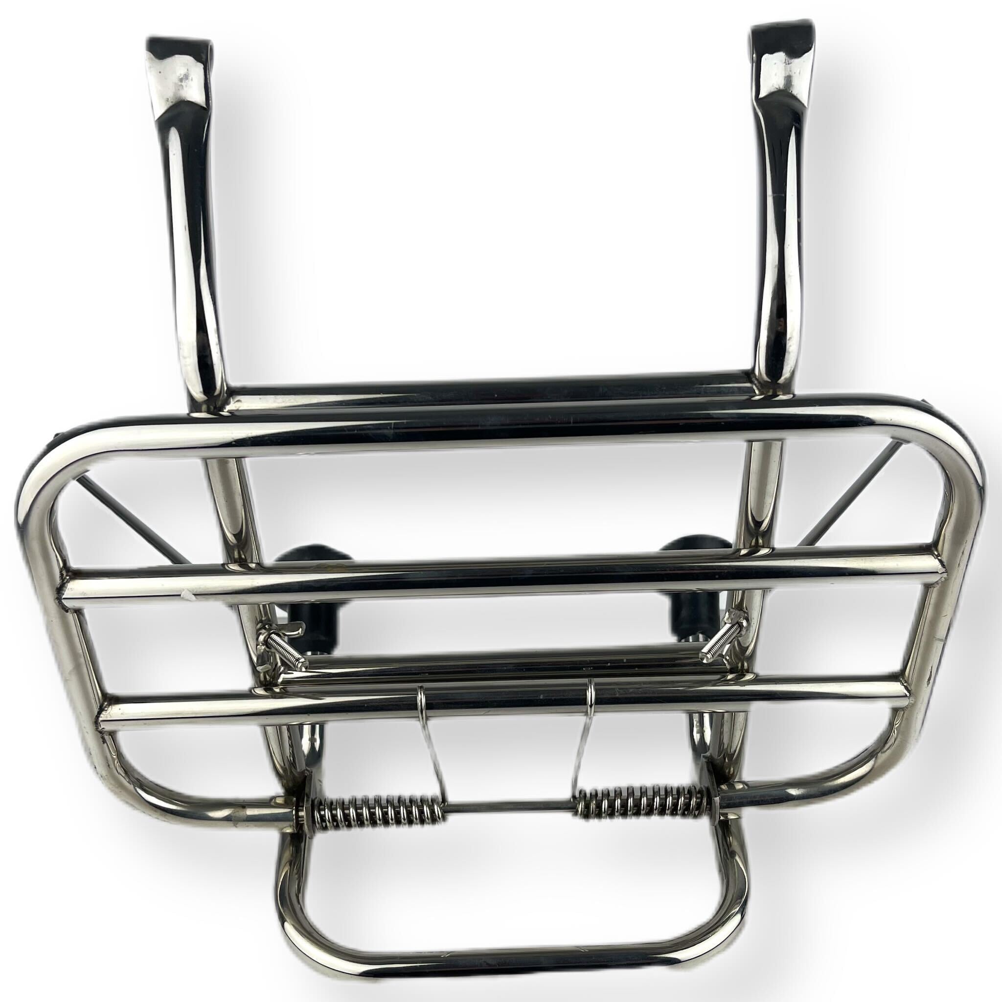Scomadi Royal Alloy Front Carrier Flip Down Rack - Polished Stainless