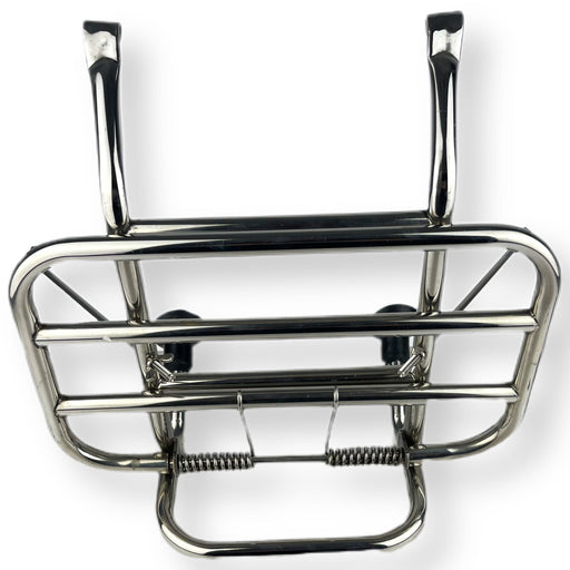 Scomadi Royal Alloy Front Carrier Flip Down Rack - Polished Stainless Steel