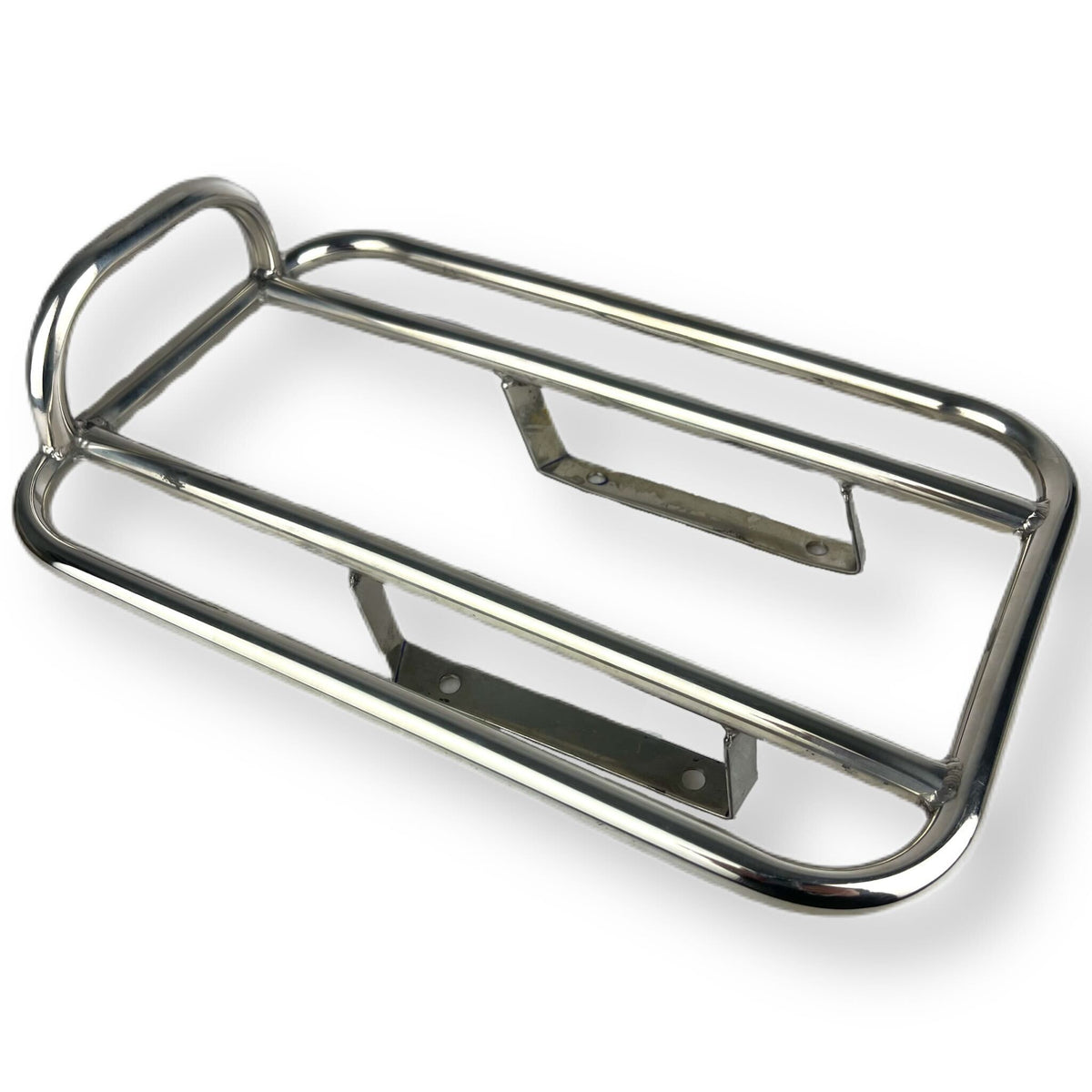 Scomadi Royal Alloy 60's Style Rear Sprint Rack - Polished Stainless Steel