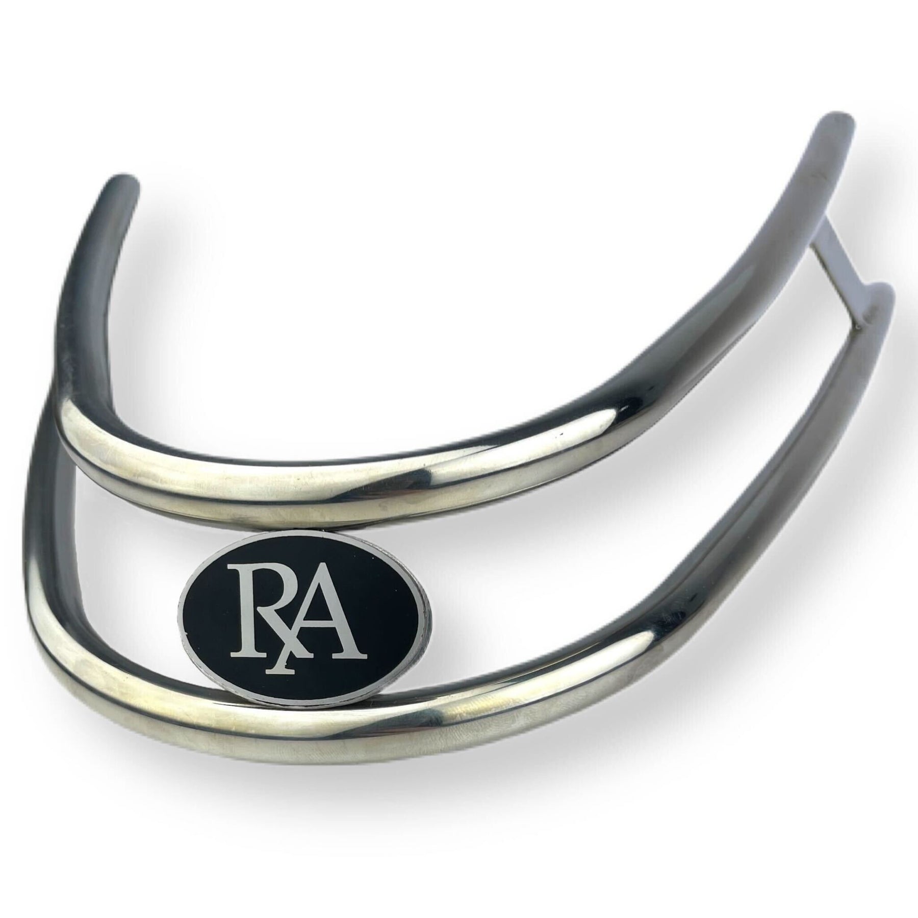 Scomadi Royal Alloy Front Bumper Bar - Double Trim - Polished Stainless Steel - Royal Alloy Badge