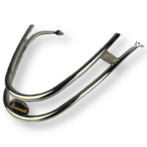 Scomadi Royal Alloy Front Bumper Bar - Double Trim - Polished Stainless Steel - Scomadi Badge