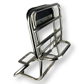 Scomadi TL/GT/GP Royal Alloy 2-in-1 Backrest and Rear Carrier - Polished Stainless Steel