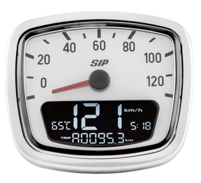 Vespa VNA VNB SIP Koso 2.0 Speedometer Speedo Rev Counter - White