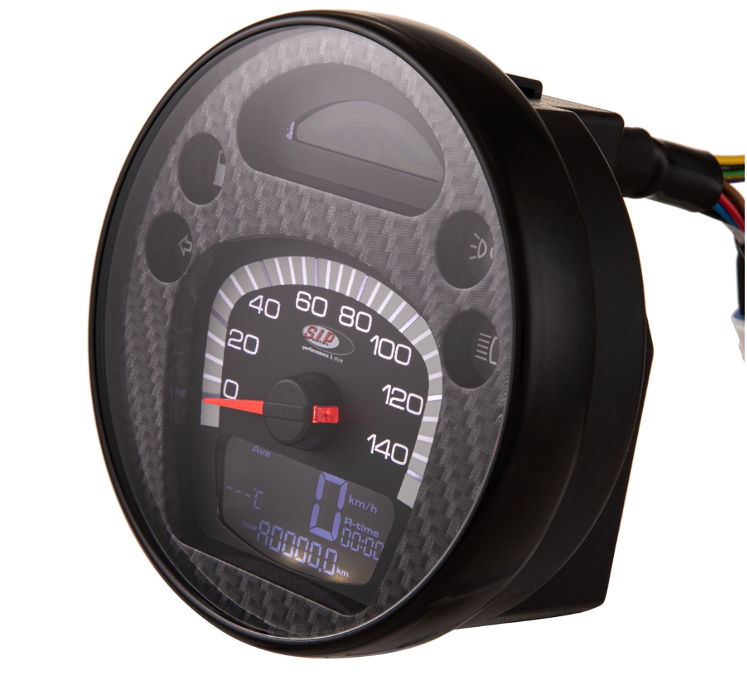 Vespa PX EFL Disc MY T5 Classic LML PK XL SIP Speedometer - Carbon Face