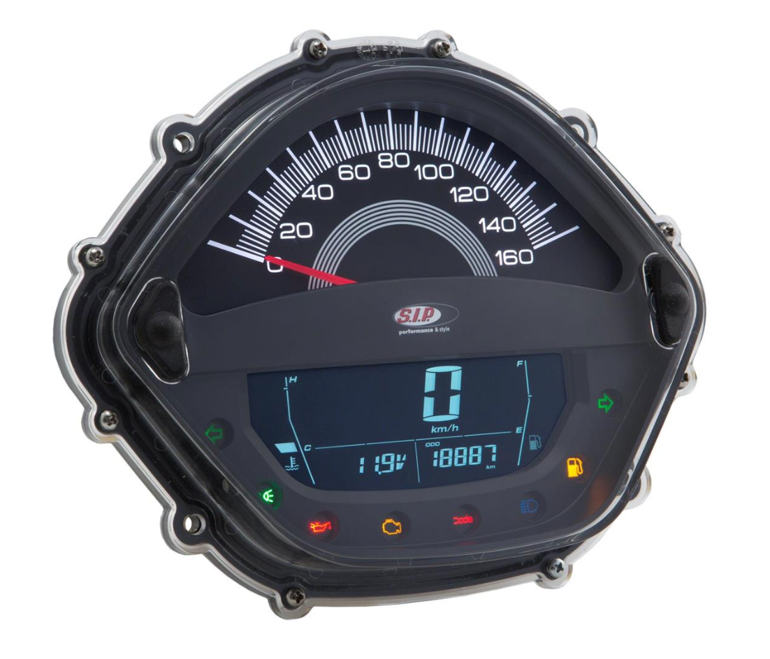Vespa GTS Super Supersport 125-300 Upto 2007-2014 SIP Speedometer - Black