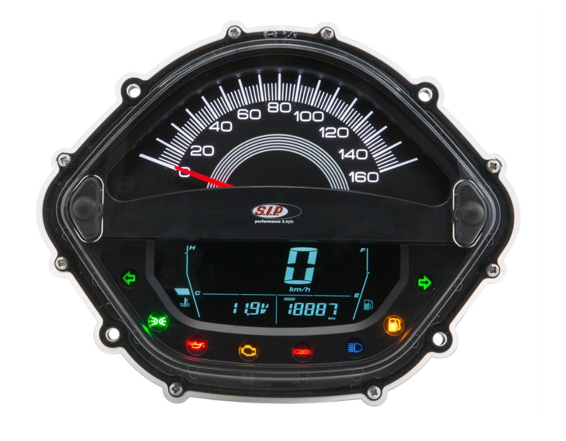 Vespa GTS Super Supersport 125-300 Upto 2007-2014 SIP Speedometer - Black