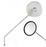 Vespa PX PE PK Round Standard Handlebar Mounted Mirror Left Hand - Piaggio