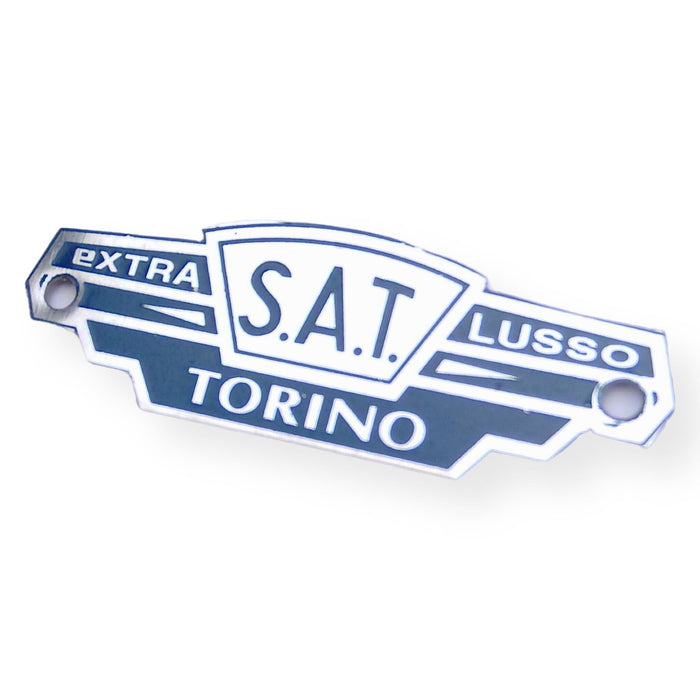 Lambretta Series 1-3 S.A.T Torino Seat Badge - Blue