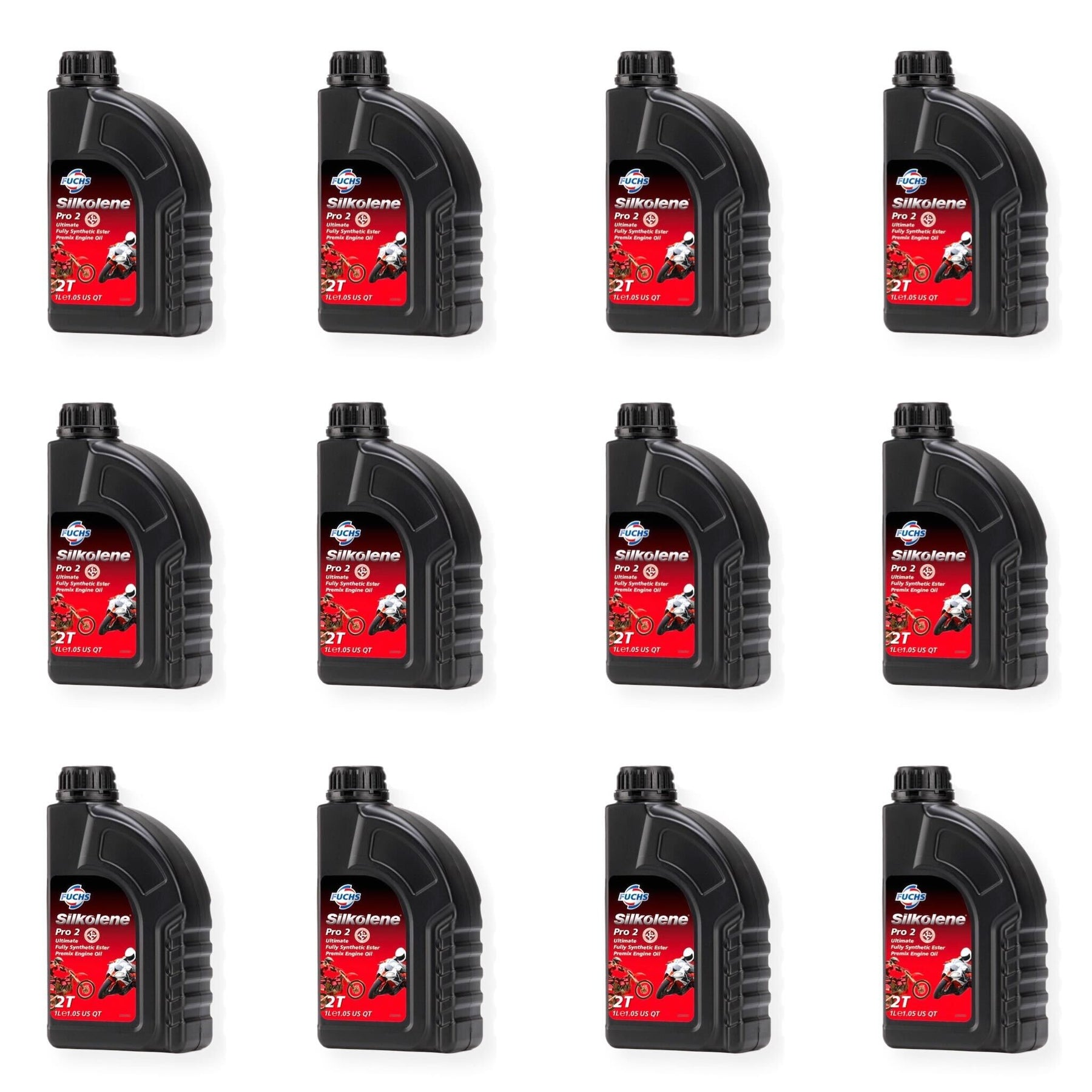 Silkolene Pro 2 Fully Synthetic Premix Engine Oil 1ltr - 12 Pack