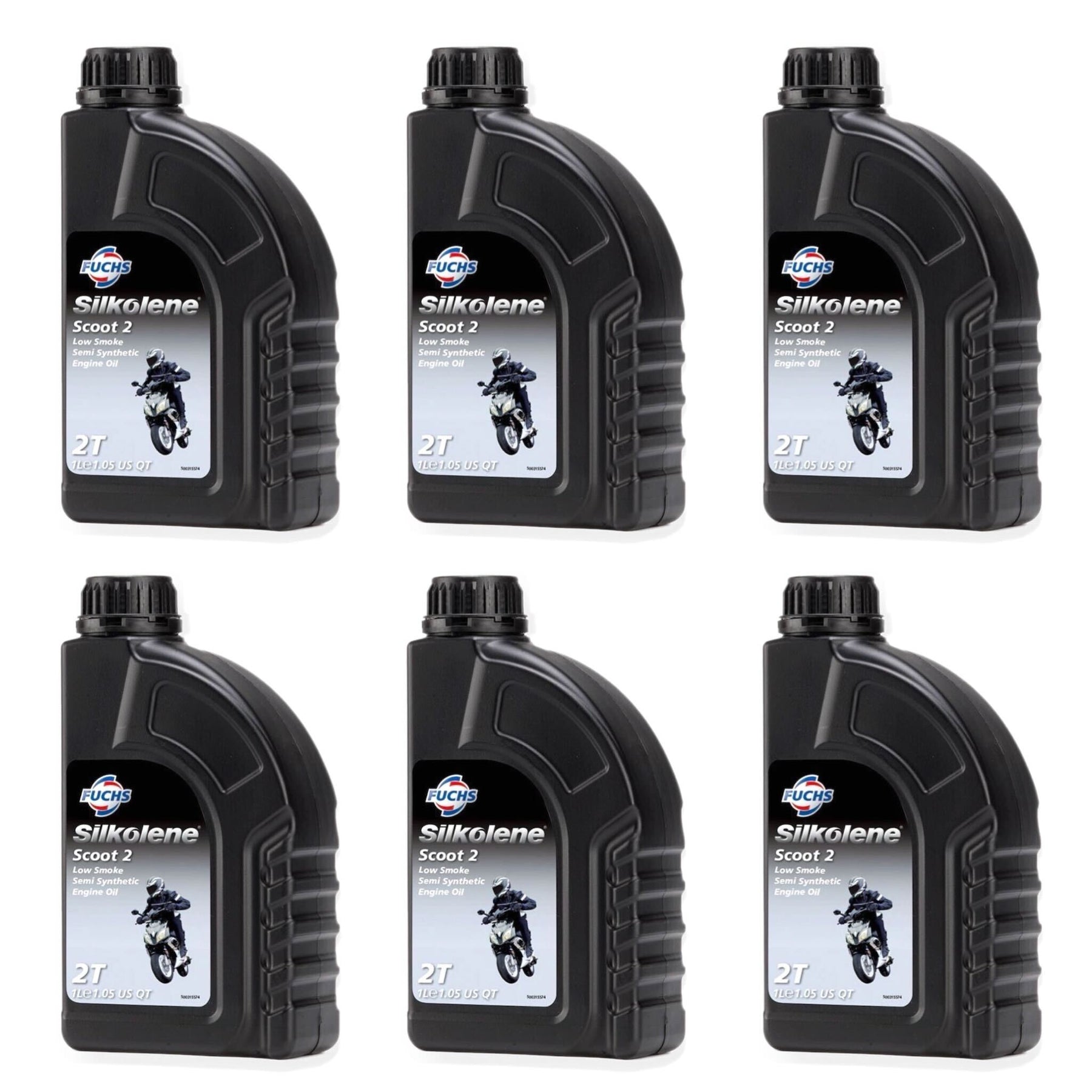 Silkolene Scoot 2 Semi Synthetic Engine Oil 1L - 6 Pack