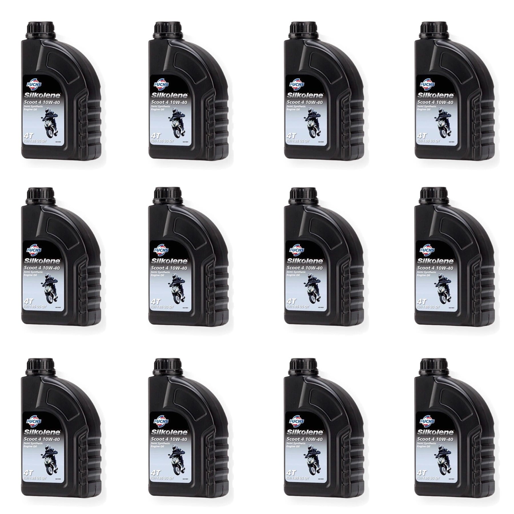 Silkolene Scoot 4 Stroke Engine Oil Semi Synthetic 10W40 1L - 12 Pack