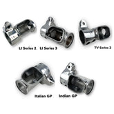 Lambretta Series 1 2 3 Li GP SX TV Billet Pepperpot OutBoard Front Disc Brake Kit - Black with Red Caliper