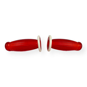 Vespa PX PE T5 Rally Super Sprint LML Balloon Grips  24mm - Red