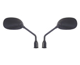 Universal Black Pair of 10mm Mirrors with R+L/H Thread