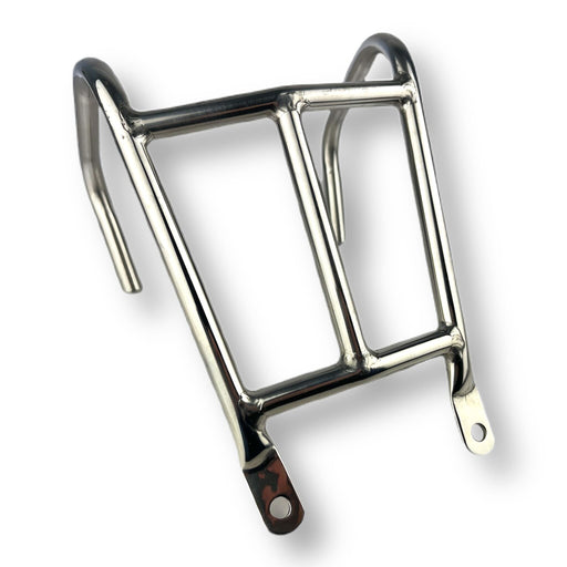Vespa PX PE T5 Rear Mini Flat Rack/Carrier - Polished Stainless