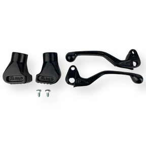 Vespa 50-125 Primavera ET3 Super Sprint Levers and Centre Stand Feet - Black