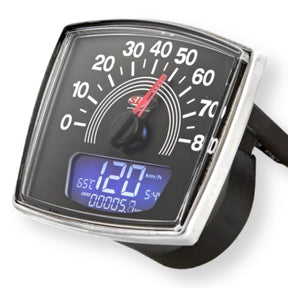 Vespa 50 Special/ Elestart SIP Electronic Koso Speedometer - Black
