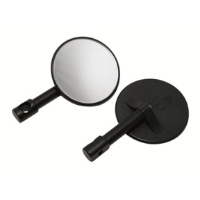 Vespa ET/LX/LXV/S/GTS Super/GTV Mini Rounded Left or Right Handlebar End Mirrors - Black