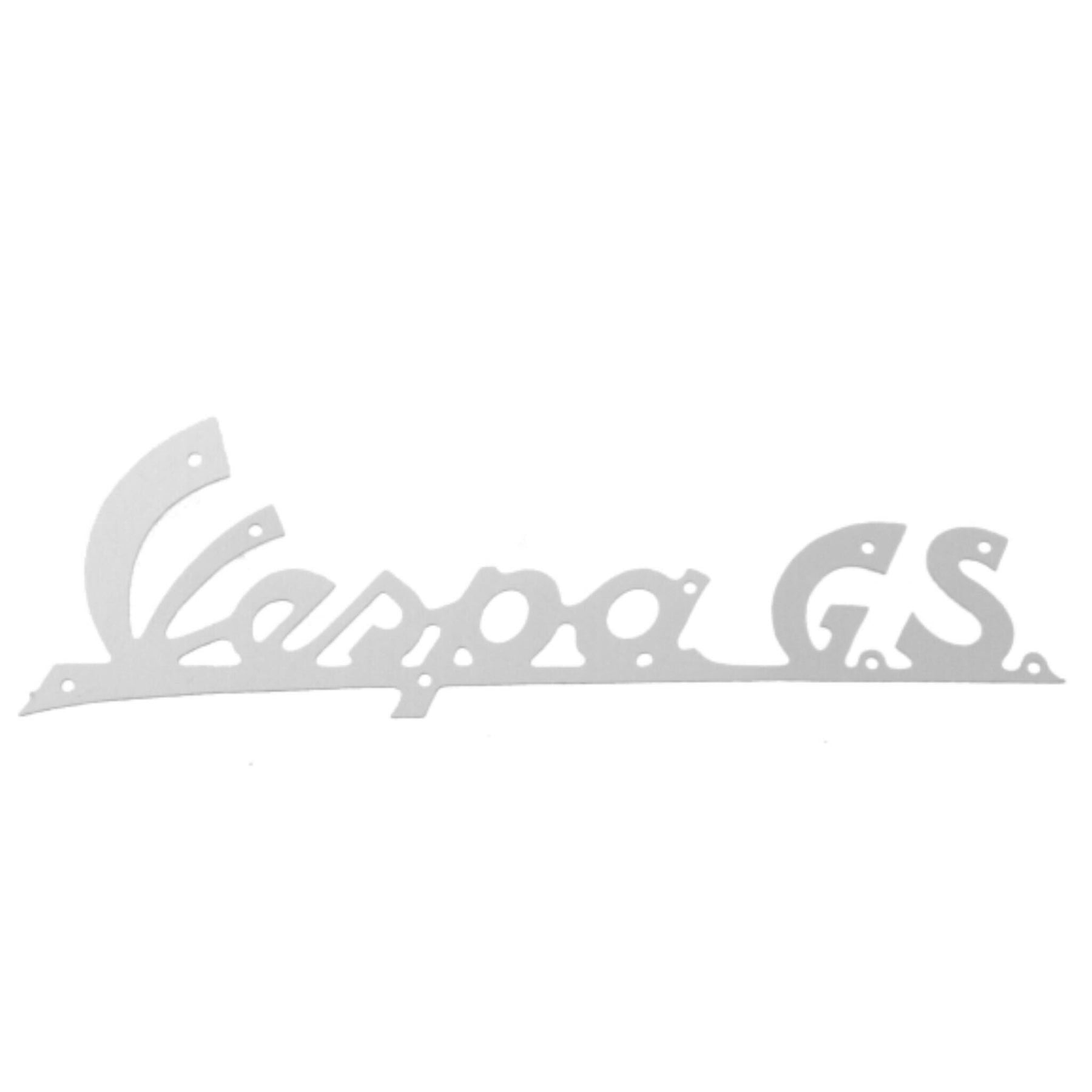 Vespa GS 150 VS1/2/3/4/5 Legshield Badge - Thin Metal 142mm Long
