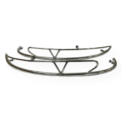 Vespa GS160 SS180 Side Panel Protector Florida Bars - Polished Stainless Steel
