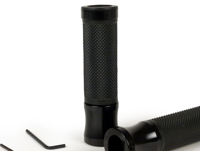 Vespa GT GTL GTS Moto Nostra Diamond Pattern Handlebar Grips - Black