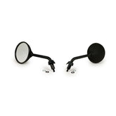 Vespa GTS 125-300cc GTL 125 Moto Nostra SHORTY Right & Left Hand Side Round Mirrors - Matt Black