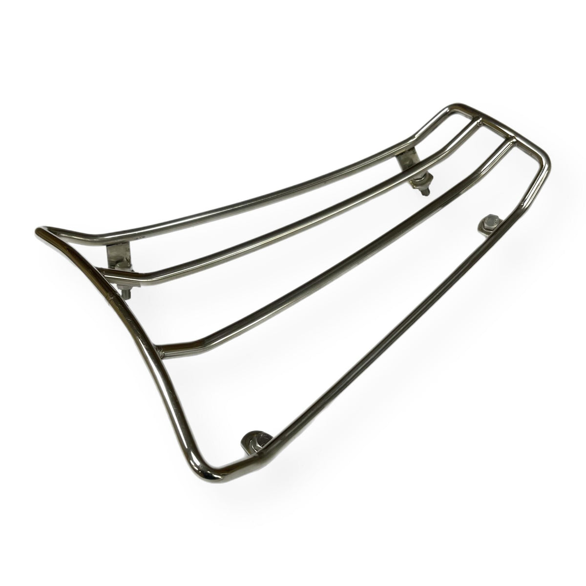 Vespa GTS Floor Mounted Sprint Rack Thin Gauge - Polished Stainless Steel