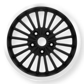 Vespa GTS Super GT GTV L 125-300cc SIP Wheel Rim 3.00 x 12” - Black with Polished Edge