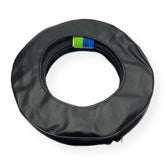 Vespa Lambretta 10" Inline Carrier Spare Wheel Cover - Black