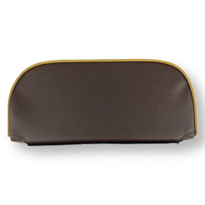 Vespa Lambretta Cuppini Carrier Backrest - Replacement Pad - Brown With Sand Piping