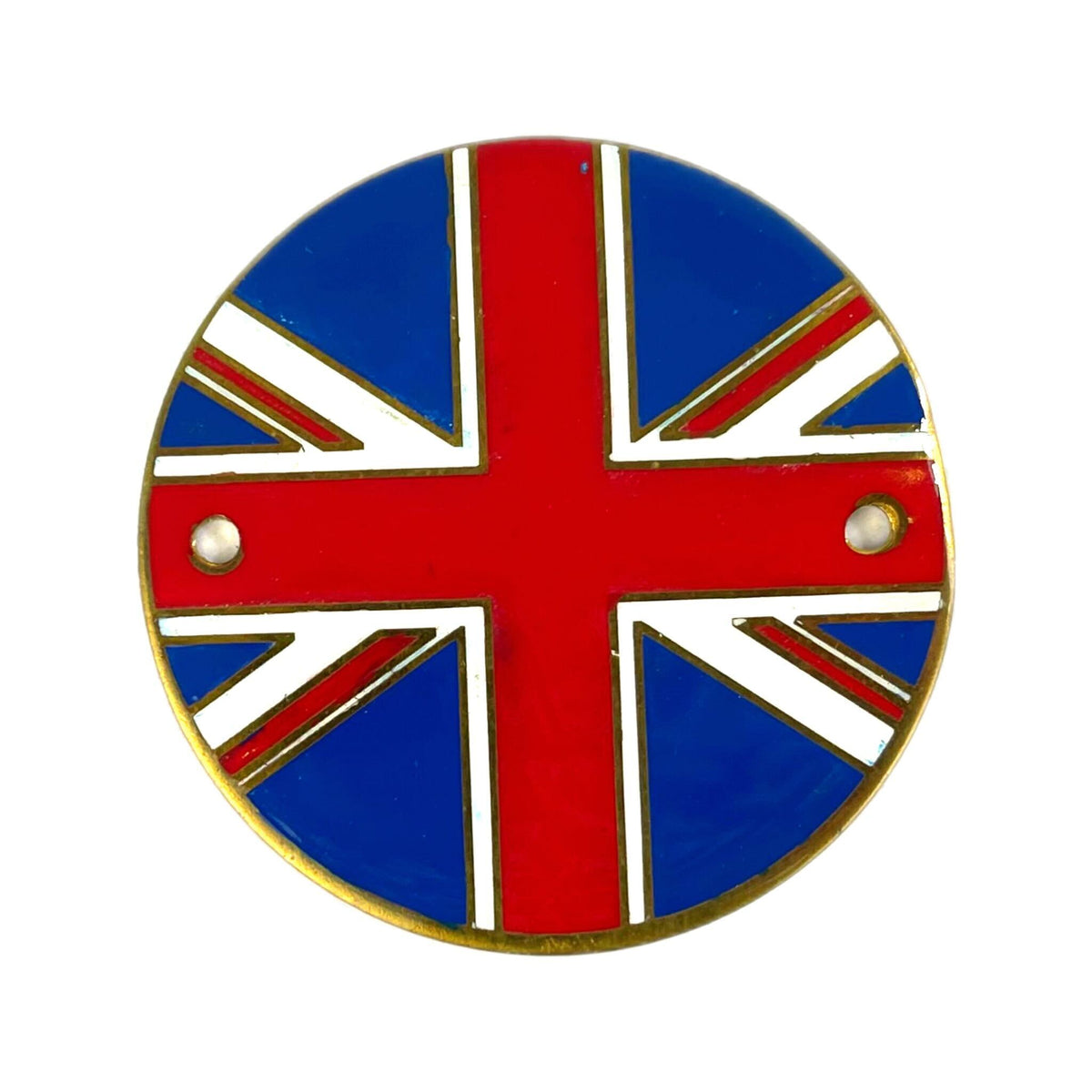 Vespa Lambretta Round Metal Union Jack Badge 55mm Diameter