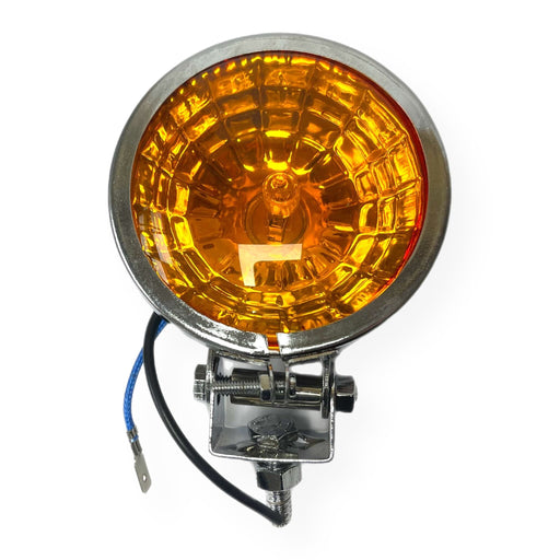 Vespa Lambretta Scooter Spot Light Spotlight Chrome 9cm Honeycomb Amber Lens
