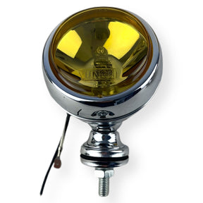 Vespa Lambretta Scooter Chrome Spotlight Spot Light - Yellow Lens 77mm