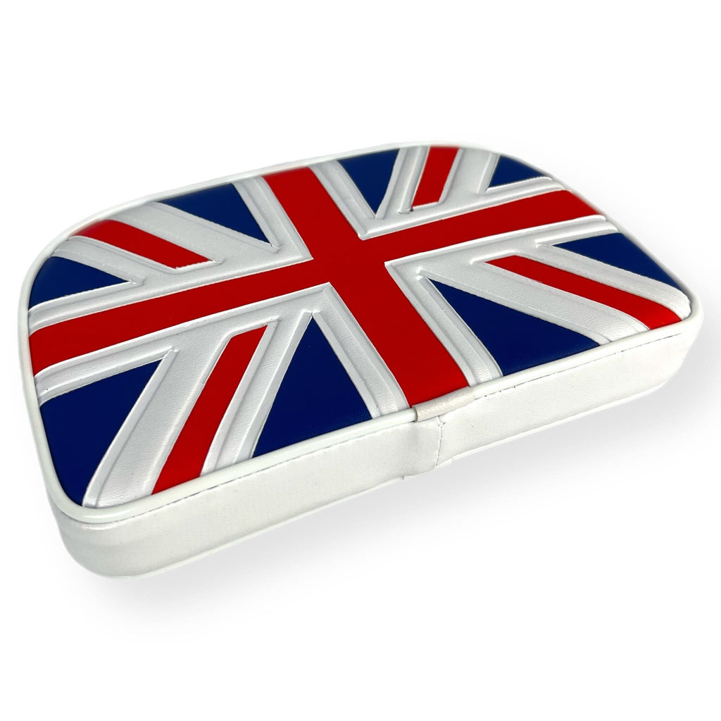 Vespa Lambretta Scooter Union Jack Backrest Pad for 4 in 1 Stainless S ...