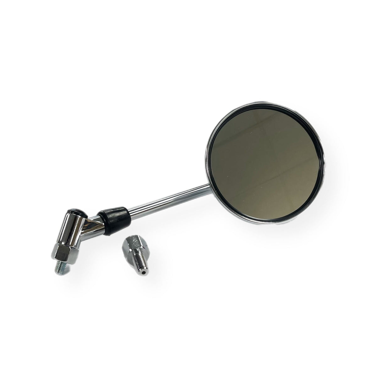 Vespa Lambretta Universal Singular Adjustable 8mm/10mm Round Mirror - Chrome