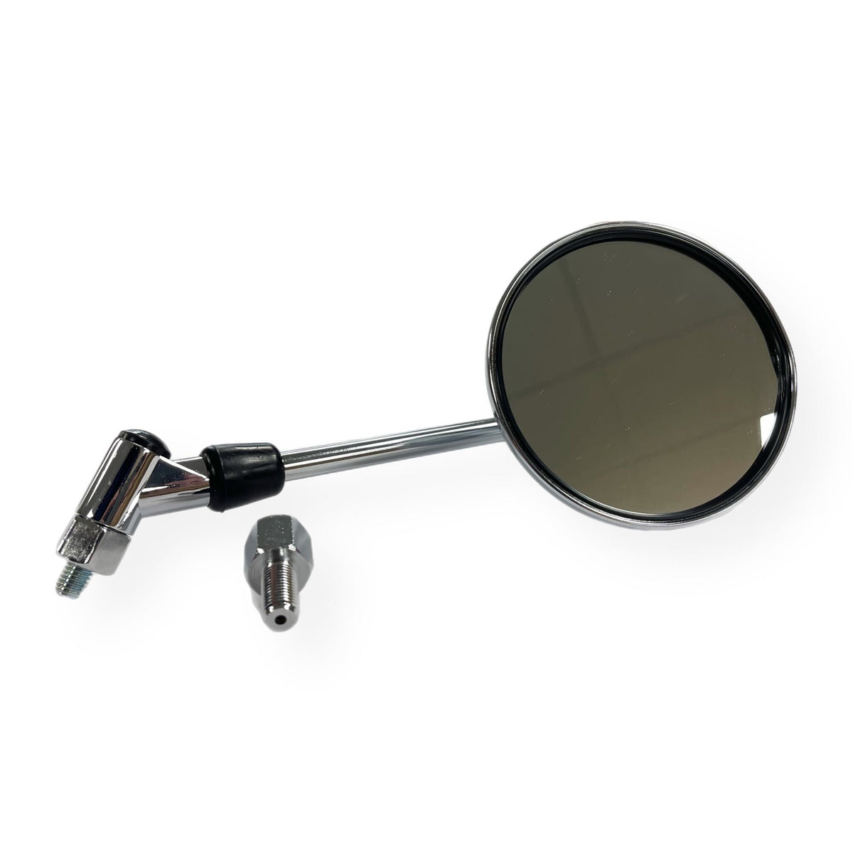 Vespa Lambretta Universal Singular Adjustable 8mm/10mm Round Mirror - Chrome