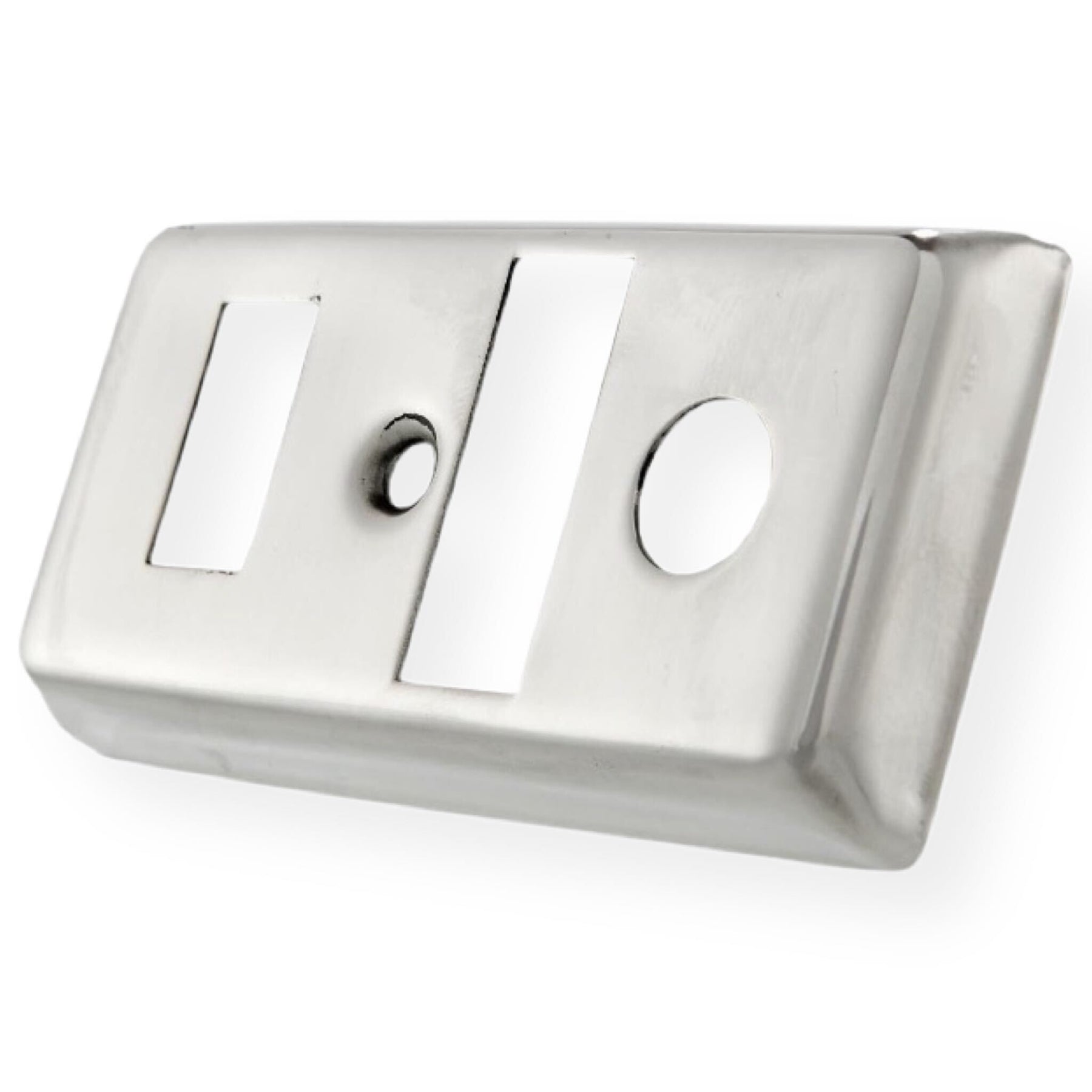 Vespa P125 P150X P200E Light Switch Cover - Polished Stainless Steel
