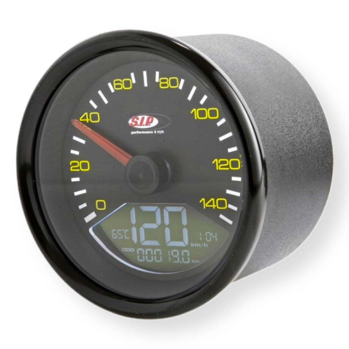 Vespa P125X P150X P200E PX80 SIP Koso Speedometer - Black Face & Bezel