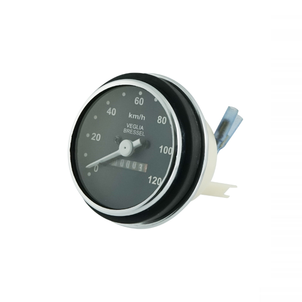 Vespa PK 50 80 100 125 S/SS/Automatica 120 KMH Speedometer - Chrome Surround