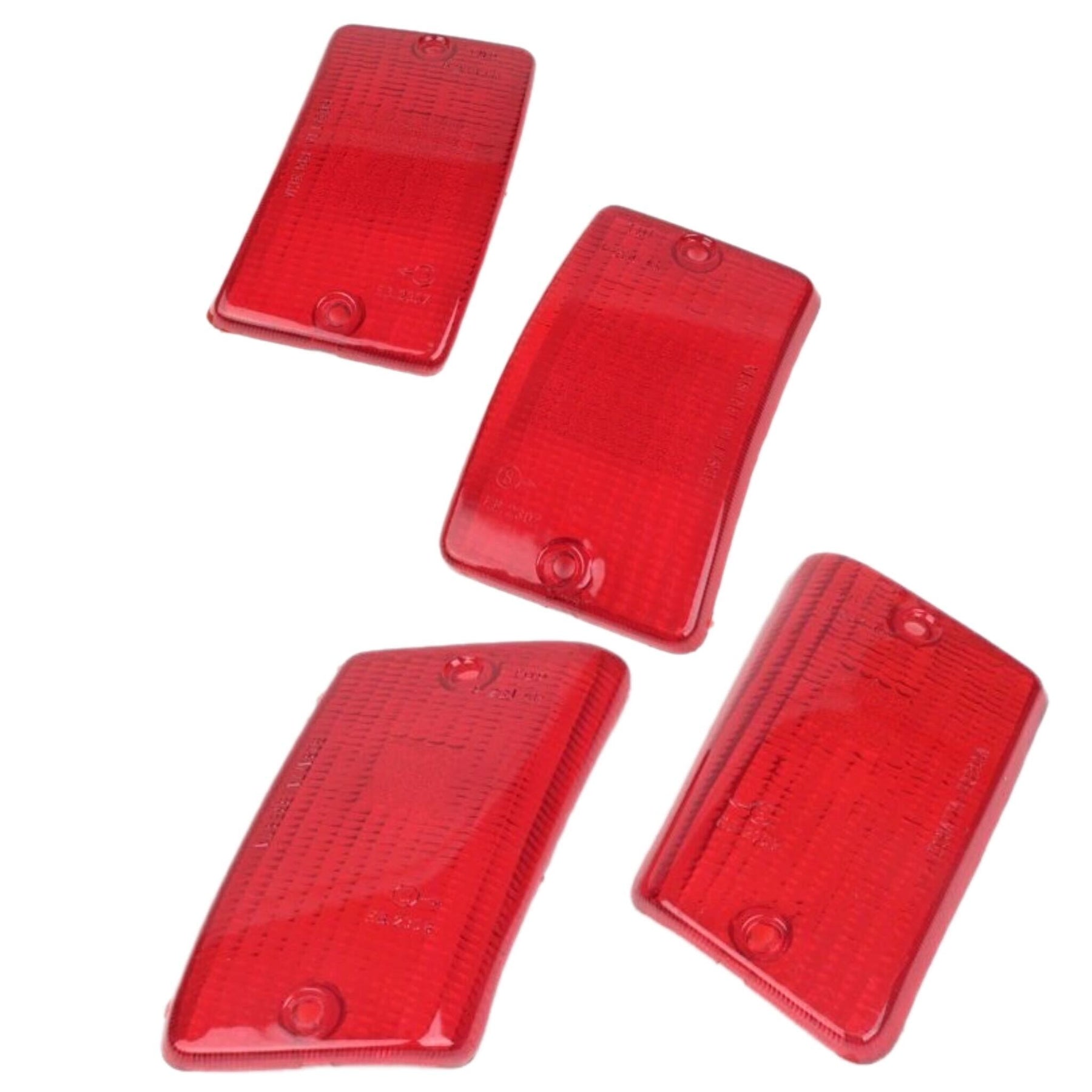 Vespa PK 50 125 XL XL2 Rush N FL Front & Rear Indicator Lens Set Red - Italian