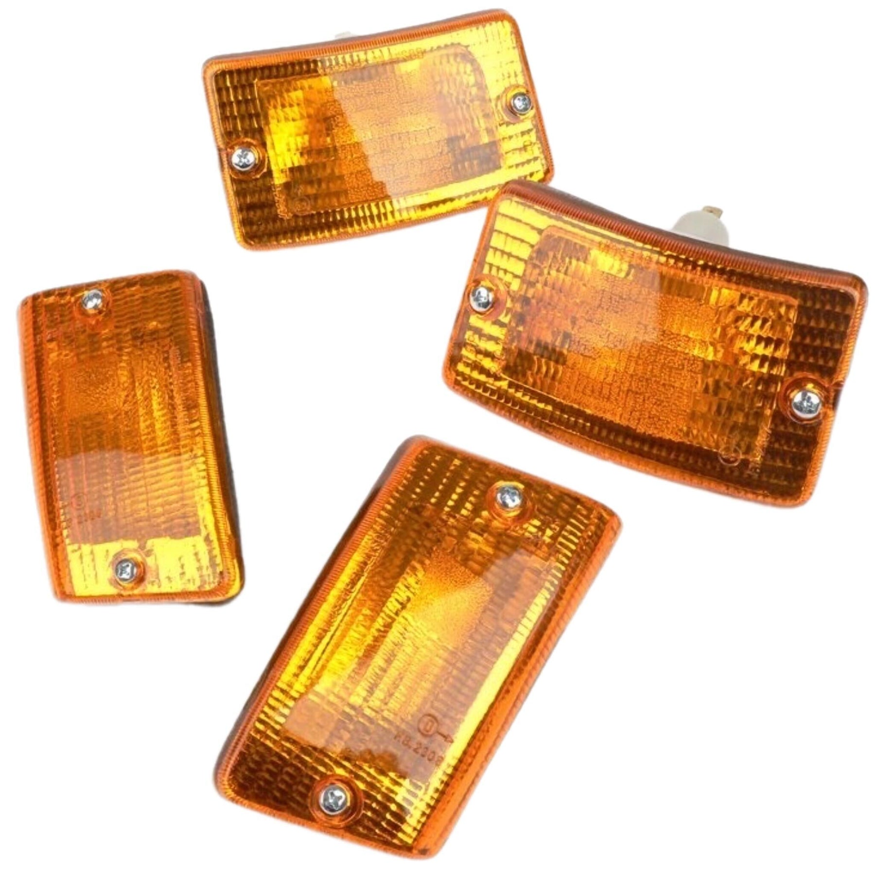 Vespa PK 50 PK 125 XL XL2 Rush N FL Front & Rear Indicator Unit Set - Amber