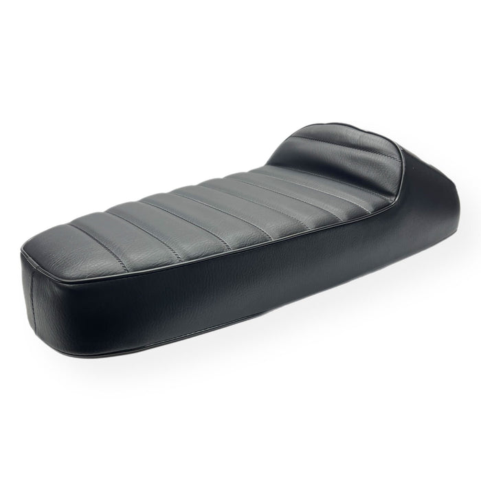 Vespa PK S XL Ancillotti Slope Back Seat - Black with White Logo