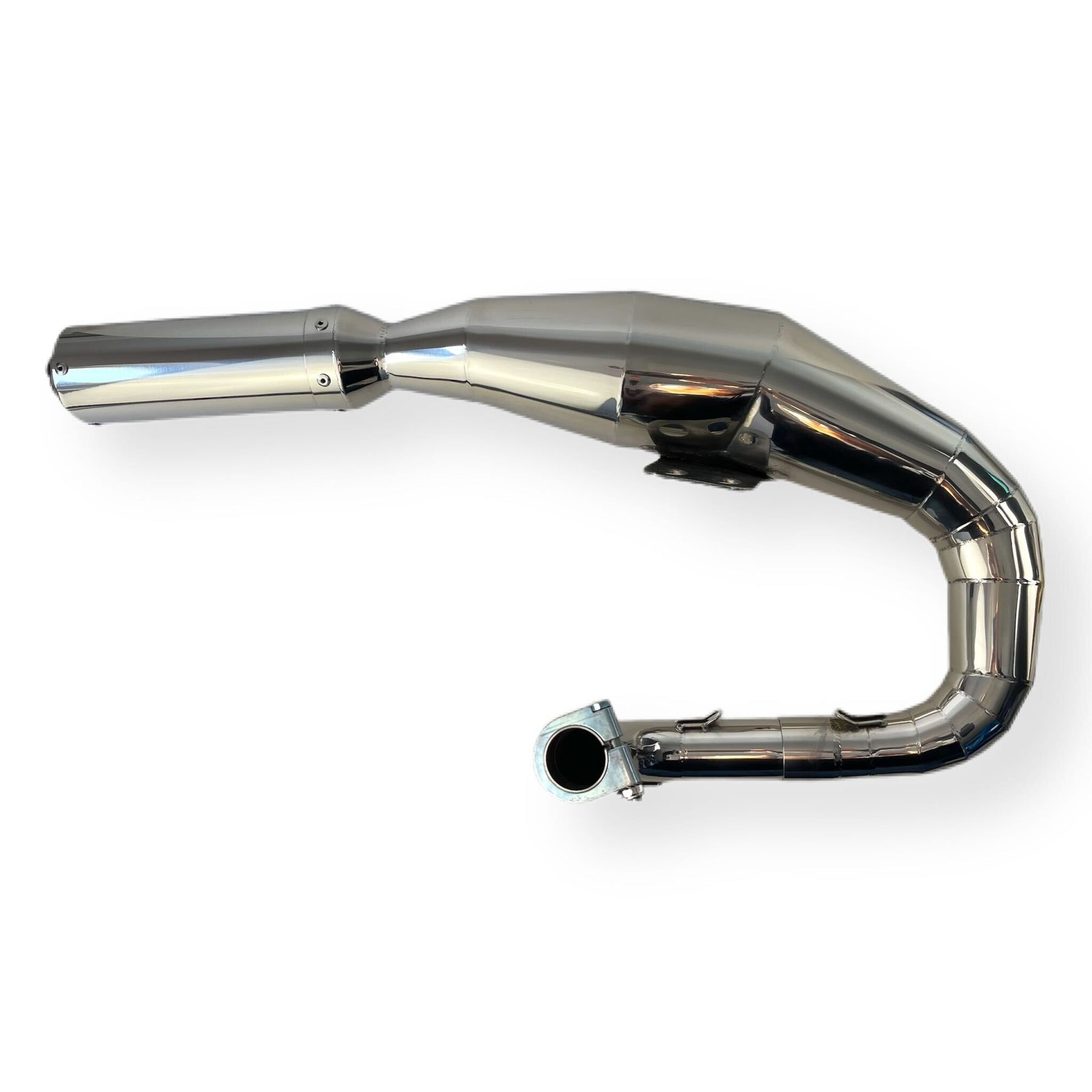 Vespa PX125 150 166 Jim Lomas JL Style Expansion Exhaust - Stainless Steel