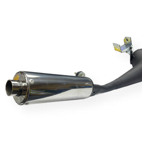 Vespa PX125 P125X LML  Sterling Expansion Performance Exhaust - Right Hand - Black with Stainless End Can