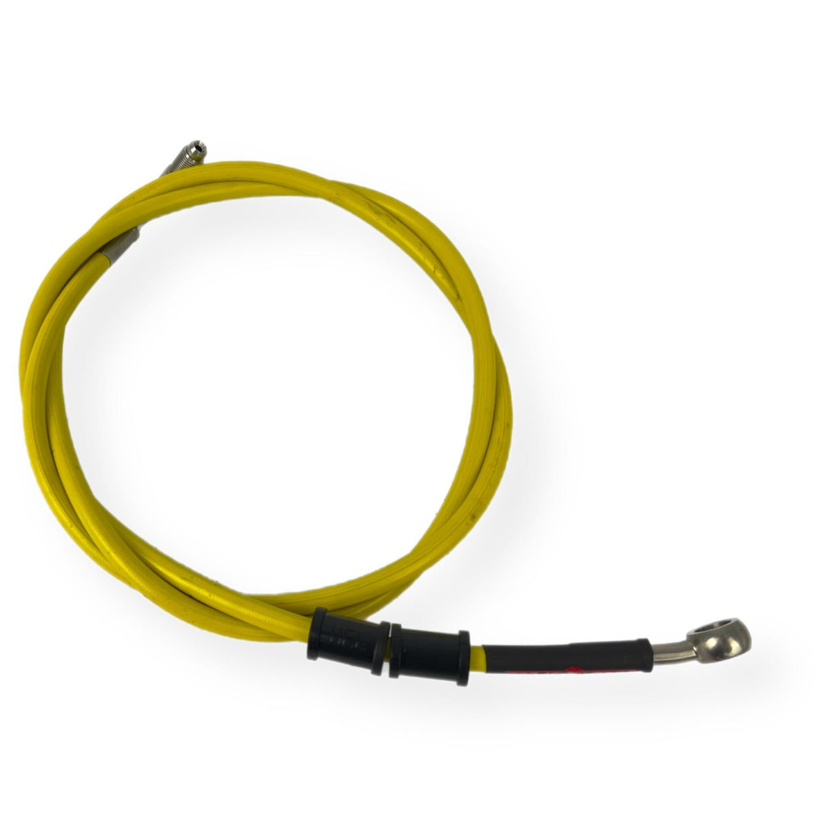 Vespa PX Disc LML HEL Stainless Hydraulic Front Brake Hose - Yellow