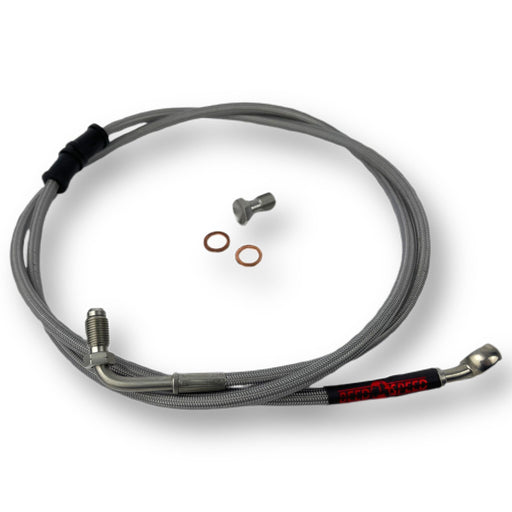 Vespa PX Disc LML HEL Stainless Hydraulic Front Brake Hose - Clear