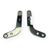 Vespa PX Disc Under Headset Mirror Brackets - Polished Stainless Steel